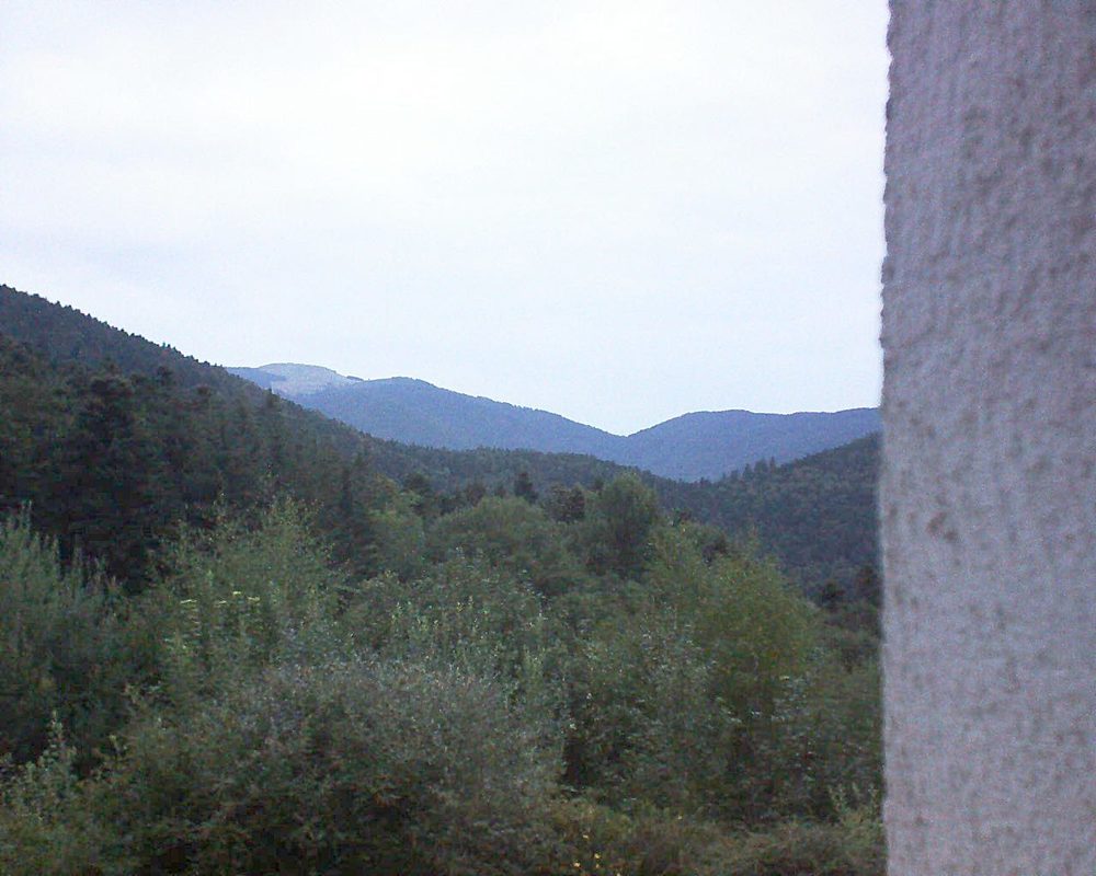 Le petit ballon vu depuis le Domaine Langmatt à Murbach le 19.08.2018 à 06:30 Le petit ballon (Alsace, Vosges) le 19.08.2018 à 06:30