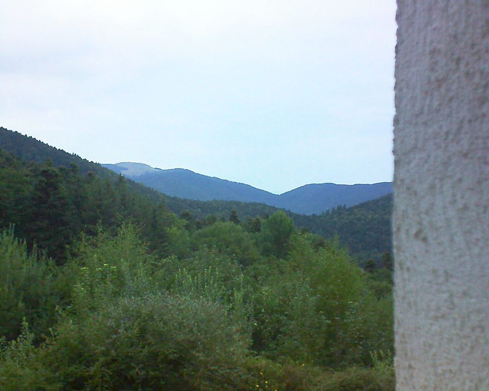 Le petit ballon vu depuis le Domaine Langmatt à Murbach le 19.08.2018 à 06:45 Le petit ballon (Alsace, Vosges) le 19.08.2018 à 06:45