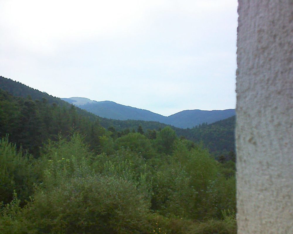 Le petit ballon vu depuis le Domaine Langmatt à Murbach le 19.08.2018 à 07:00 Le petit ballon (Alsace, Vosges) le 19.08.2018 à 07:00