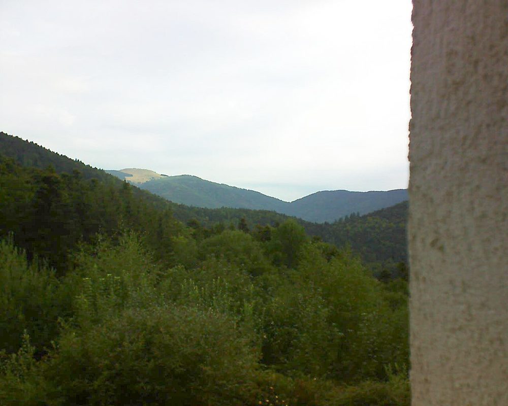 Le petit ballon vu depuis le Domaine Langmatt à Murbach le 19.08.2018 à 08:30 Le petit ballon (Alsace, Vosges) le 19.08.2018 à 08:30