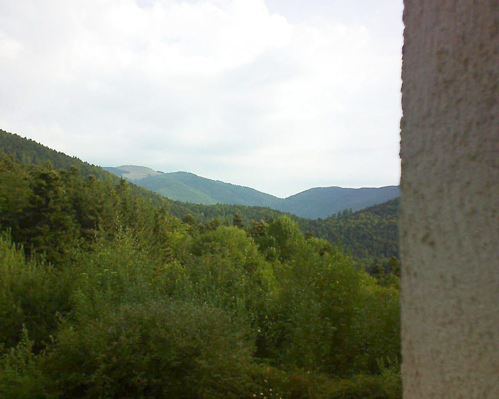 Le petit ballon vu depuis le Domaine Langmatt à Murbach le 19.08.2018 à 09:15 Le petit ballon (Alsace, Vosges) le 19.08.2018 à 09:15