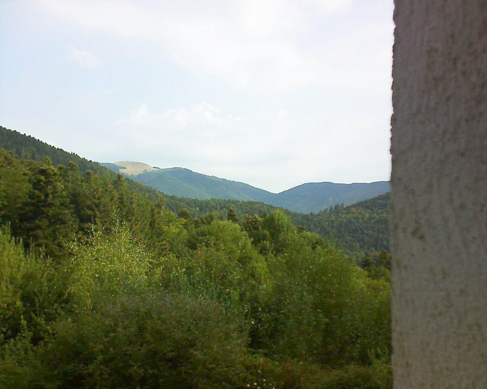 Le petit ballon vu depuis le Domaine Langmatt à Murbach le 19.08.2018 à 09:30 Le petit ballon (Alsace, Vosges) le 19.08.2018 à 09:30