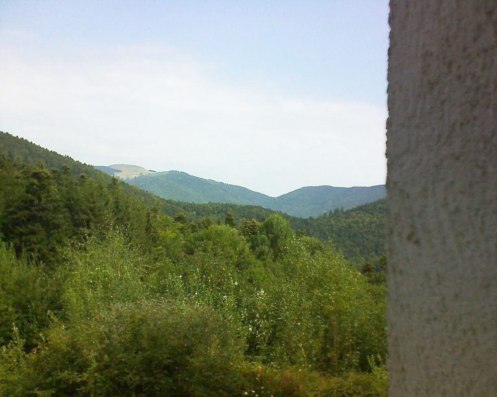 Le petit ballon vu depuis le Domaine Langmatt à Murbach le 19.08.2018 à 11:00 Le petit ballon (Alsace, Vosges) le 19.08.2018 à 11:00