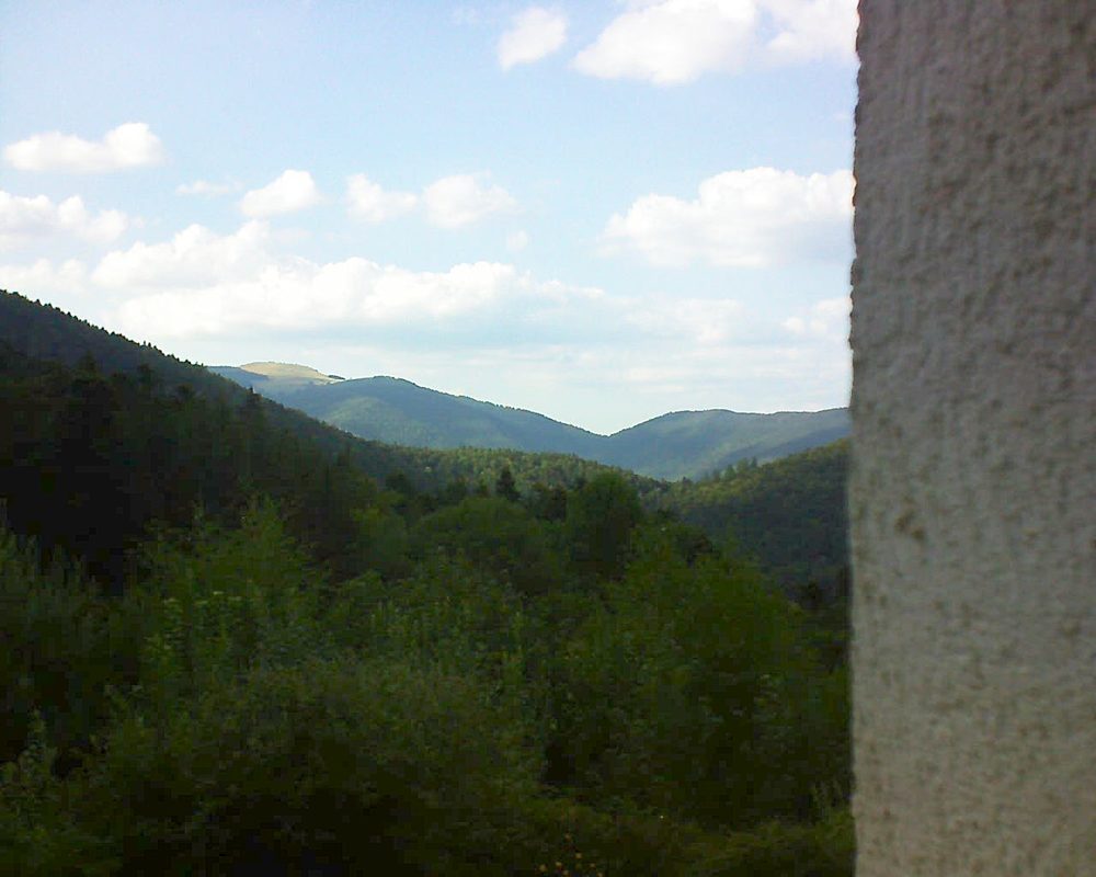 Le petit ballon vu depuis le Domaine Langmatt à Murbach le 19.08.2018 à 18:00 Le petit ballon (Alsace, Vosges) le 19.08.2018 à 18:00