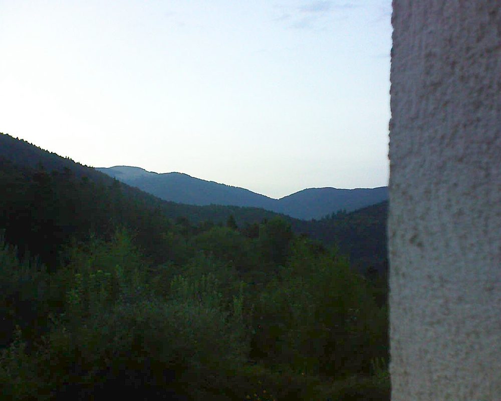 Le petit ballon vu depuis le Domaine Langmatt à Murbach le 19.08.2018 à 20:45 Le petit ballon (Alsace, Vosges) le 19.08.2018 à 20:45