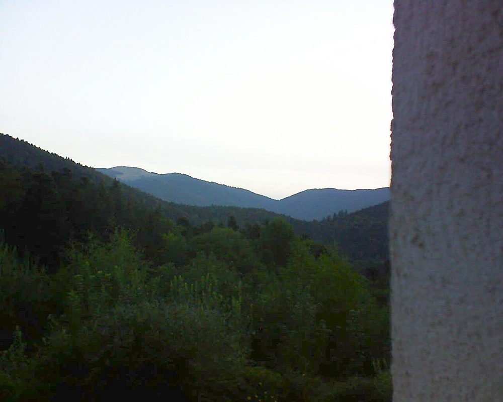 Le petit ballon vu depuis le Domaine Langmatt à Murbach le 20.08.2018 à 06:30 Le petit ballon (Alsace, Vosges) le 20.08.2018 à 06:30