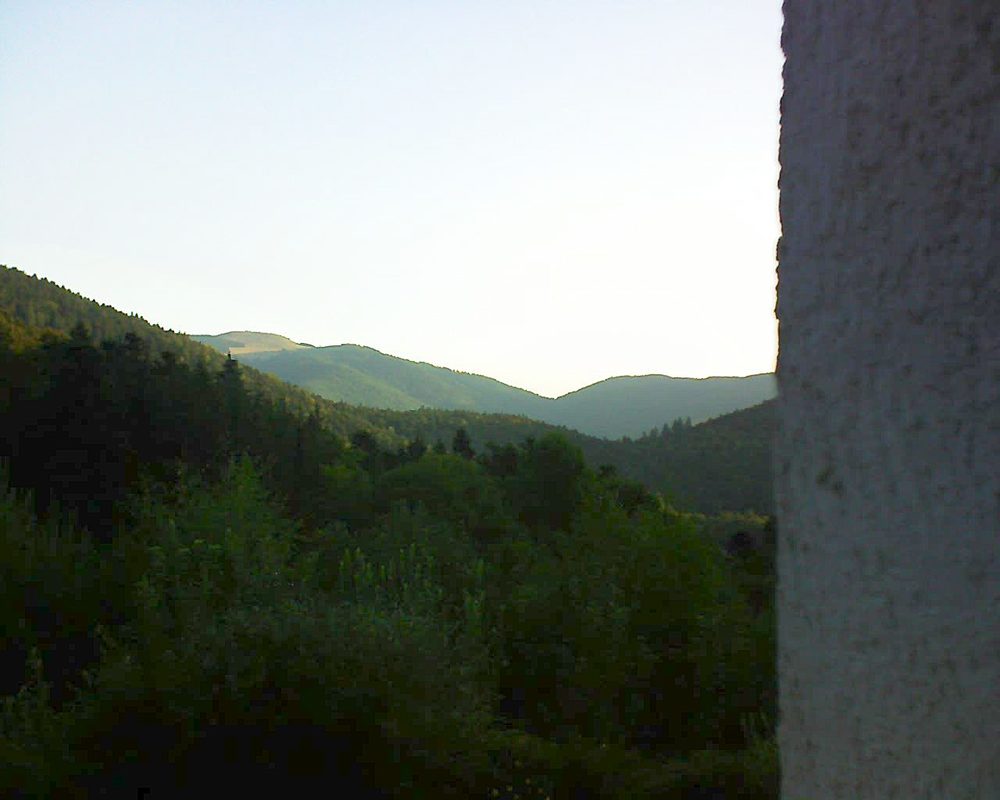 Le petit ballon vu depuis le Domaine Langmatt à Murbach le 20.08.2018 à 07:15 Le petit ballon (Alsace, Vosges) le 20.08.2018 à 07:15