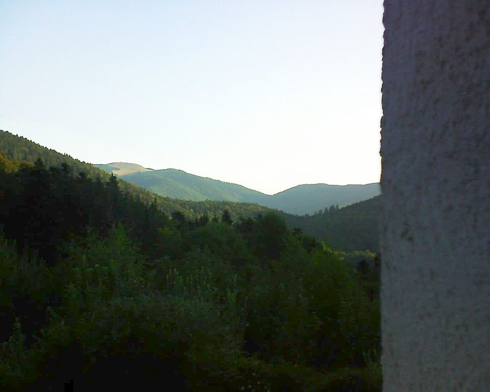 Le petit ballon vu depuis le Domaine Langmatt à Murbach le 20.08.2018 à 07:30 Le petit ballon (Alsace, Vosges) le 20.08.2018 à 07:30