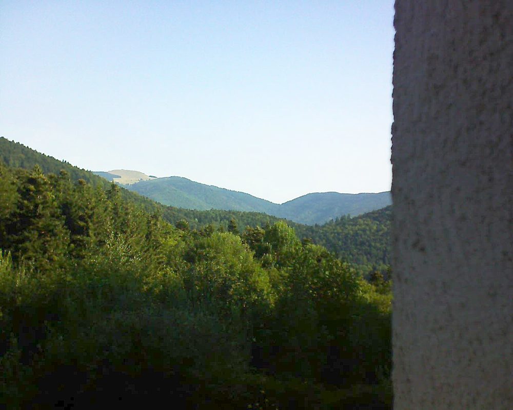 Le petit ballon vu depuis le Domaine Langmatt à Murbach le 20.08.2018 à 09:15 Le petit ballon (Alsace, Vosges) le 20.08.2018 à 09:15