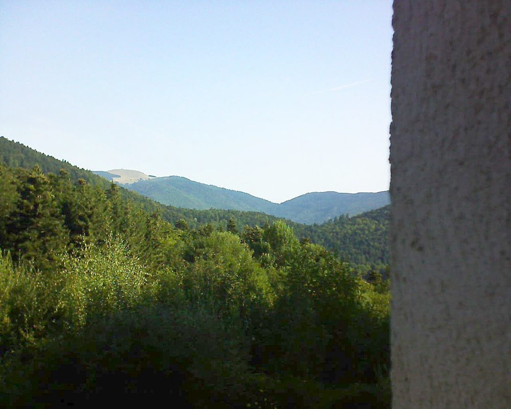 Le petit ballon vu depuis le Domaine Langmatt à Murbach le 20.08.2018 à 09:30 Le petit ballon (Alsace, Vosges) le 20.08.2018 à 09:30