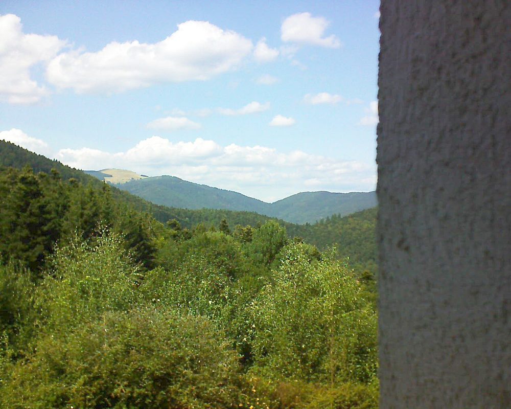 Le petit ballon vu depuis le Domaine Langmatt à Murbach le 20.08.2018 à 15:00 Le petit ballon (Alsace, Vosges) le 20.08.2018 à 15:00