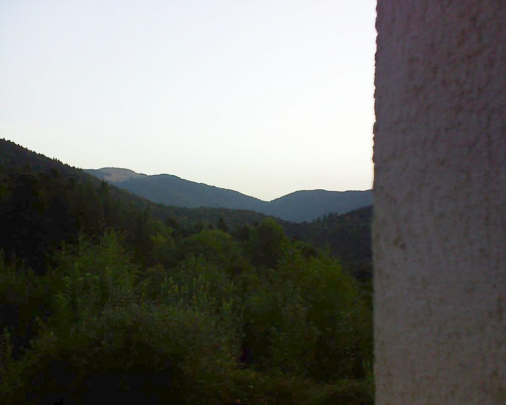 Le petit ballon vu depuis le Domaine Langmatt à Murbach le 21.08.2018 à 06:30 Le petit ballon (Alsace, Vosges) le 21.08.2018 à 06:30