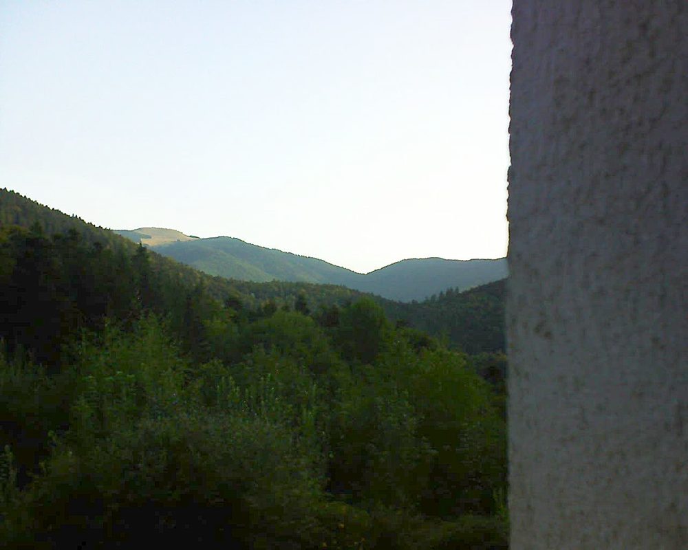 Le petit ballon vu depuis le Domaine Langmatt à Murbach le 21.08.2018 à 07:30 Le petit ballon (Alsace, Vosges) le 21.08.2018 à 07:30