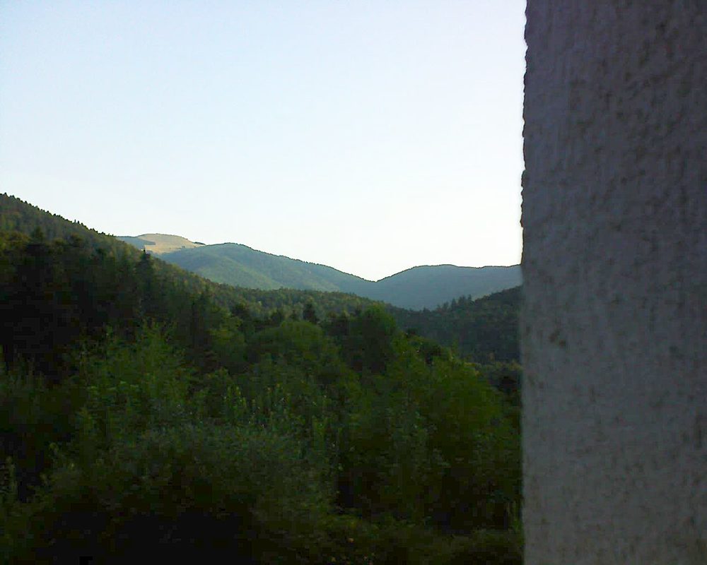 Le petit ballon vu depuis le Domaine Langmatt à Murbach le 21.08.2018 à 07:45 Le petit ballon (Alsace, Vosges) le 21.08.2018 à 07:45