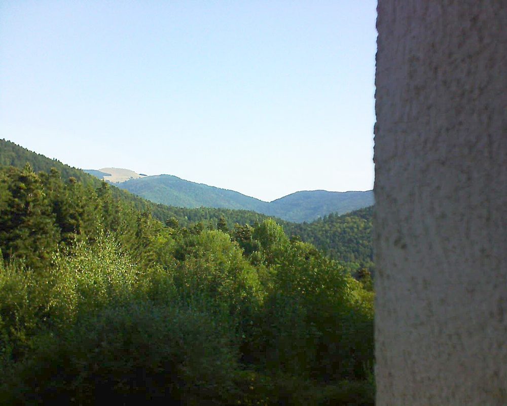 Le petit ballon vu depuis le Domaine Langmatt à Murbach le 21.08.2018 à 09:30 Le petit ballon (Alsace, Vosges) le 21.08.2018 à 09:30