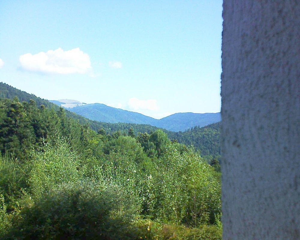 Le petit ballon vu depuis le Domaine Langmatt à Murbach le 21.08.2018 à 10:30 Le petit ballon (Alsace, Vosges) le 21.08.2018 à 10:30