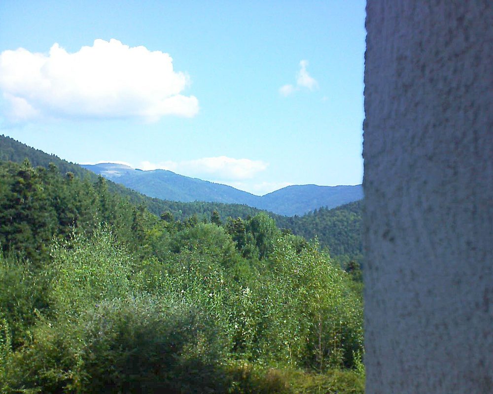 Le petit ballon vu depuis le Domaine Langmatt à Murbach le 21.08.2018 à 11:00 Le petit ballon (Alsace, Vosges) le 21.08.2018 à 11:00