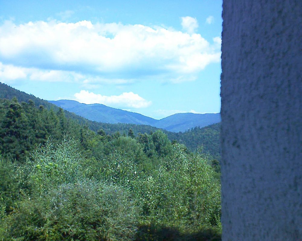 Le petit ballon vu depuis le Domaine Langmatt à Murbach le 21.08.2018 à 12:00 Le petit ballon (Alsace, Vosges) le 21.08.2018 à 12:00