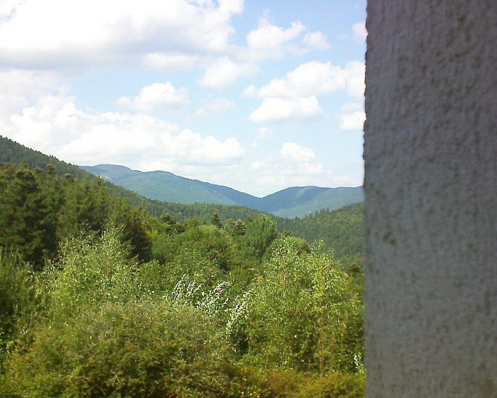 Le petit ballon vu depuis le Domaine Langmatt à Murbach le 21.08.2018 à 15:30 Le petit ballon (Alsace, Vosges) le 21.08.2018 à 15:30