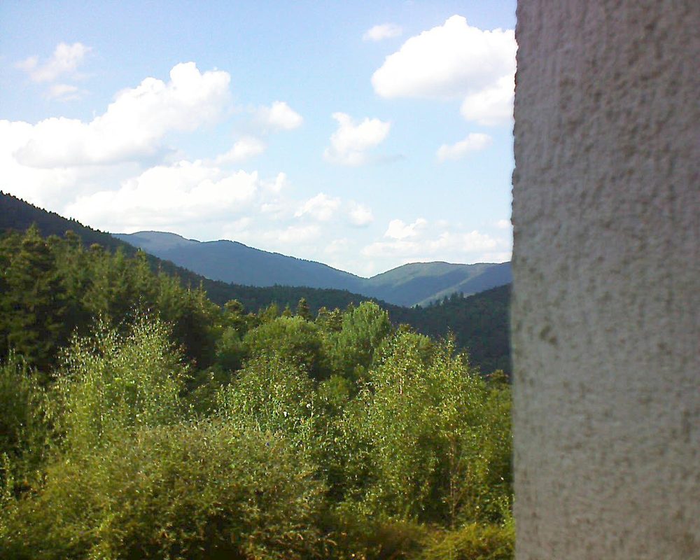 Le petit ballon vu depuis le Domaine Langmatt à Murbach le 21.08.2018 à 17:00 Le petit ballon (Alsace, Vosges) le 21.08.2018 à 17:00