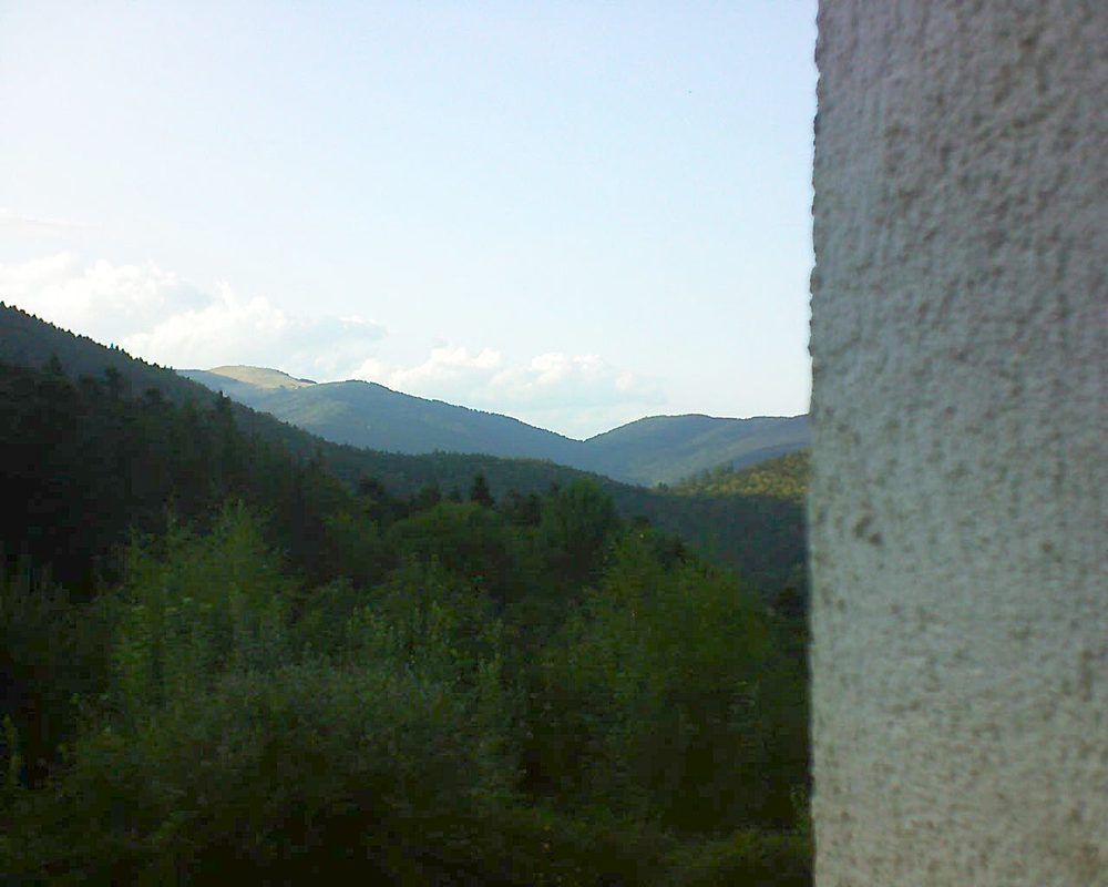 Le petit ballon vu depuis le Domaine Langmatt à Murbach le 21.08.2018 à 19:00 Le petit ballon (Alsace, Vosges) le 21.08.2018 à 19:00
