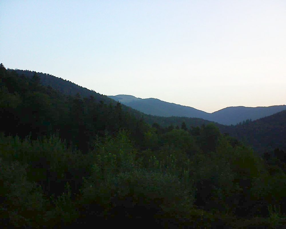 Le petit ballon vu depuis le Domaine Langmatt à Murbach le 22.08.2018 à 06:45 Le petit ballon (Alsace, Vosges) le 22.08.2018 à 06:45