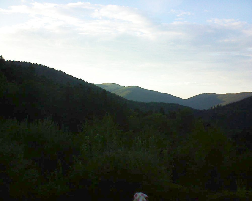 Le petit ballon vu depuis le Domaine Langmatt à Murbach le 22.08.2018 à 19:45 Le petit ballon (Alsace, Vosges) le 22.08.2018 à 19:45