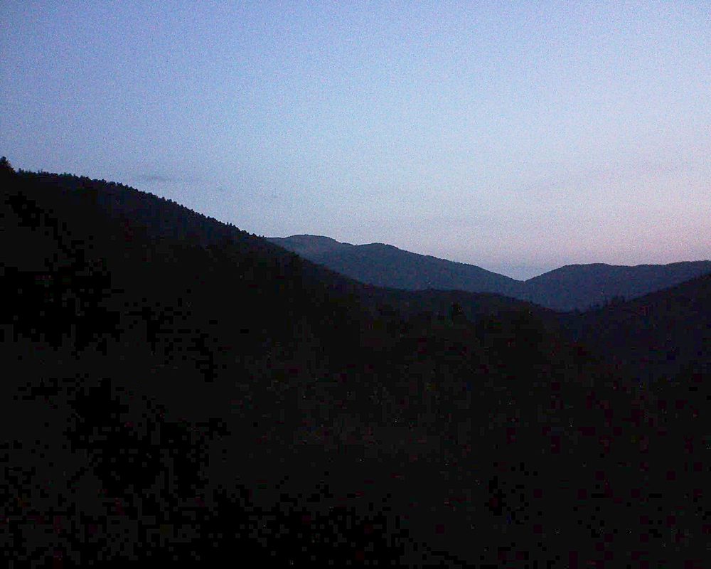 Le petit ballon vu depuis le Domaine Langmatt à Murbach le 23.08.2018 à 06:15 Le petit ballon (Alsace, Vosges) le 23.08.2018 à 06:15