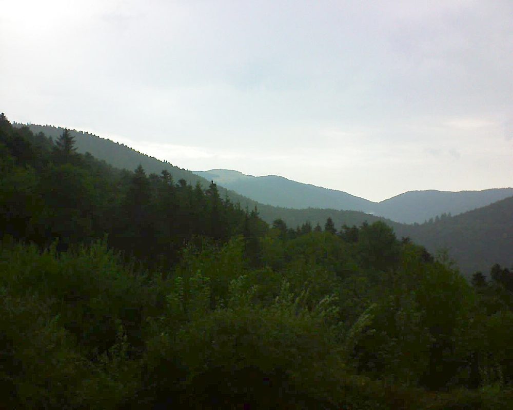 Le petit ballon vu depuis le Domaine Langmatt à Murbach le 23.08.2018 à 11:00 Le petit ballon (Alsace, Vosges) le 23.08.2018 à 11:00