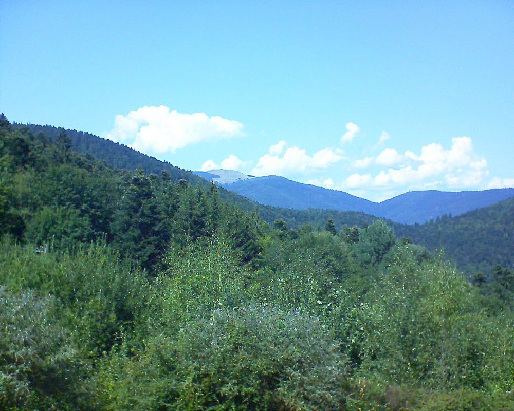 Le petit ballon vu depuis le Domaine Langmatt à Murbach le 23.08.2018 à 14:30 Le petit ballon (Alsace, Vosges) le 23.08.2018 à 14:30