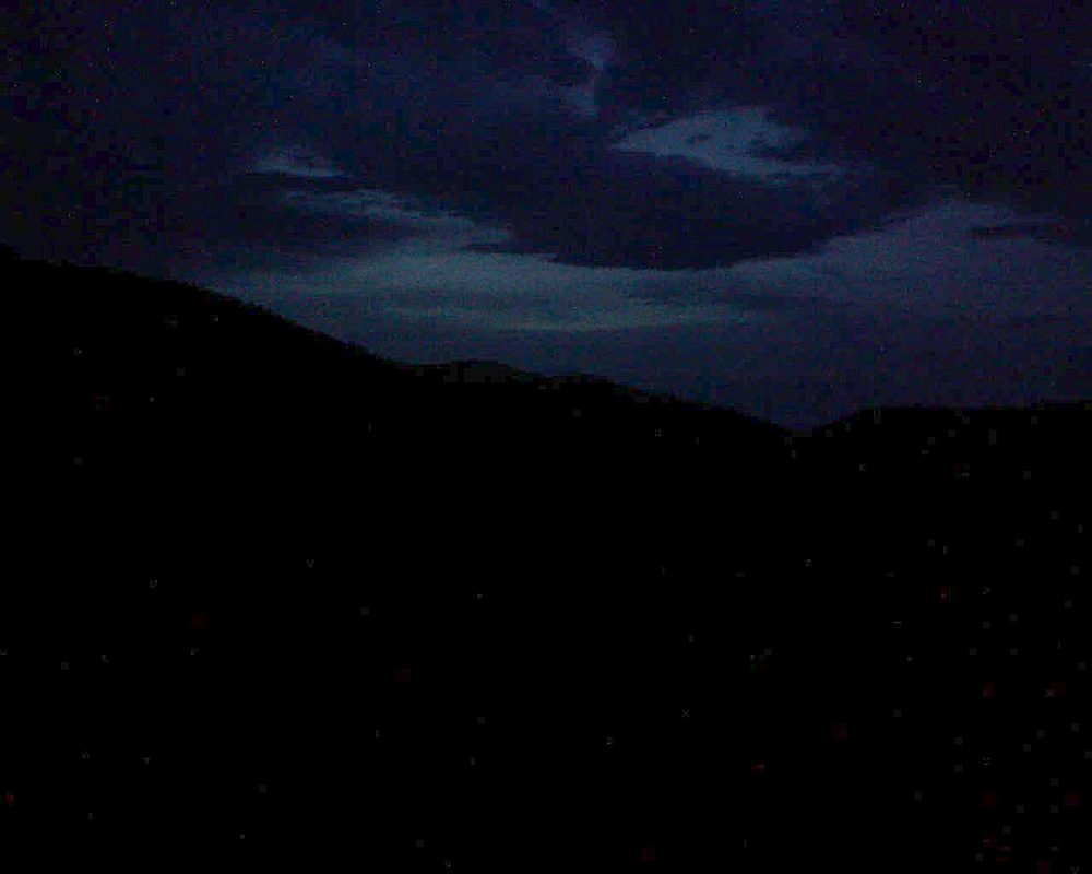 Le petit ballon vu depuis le Domaine Langmatt à Murbach le 23.08.2018 à 21:00 Le petit ballon (Alsace, Vosges) le 23.08.2018 à 21:00
