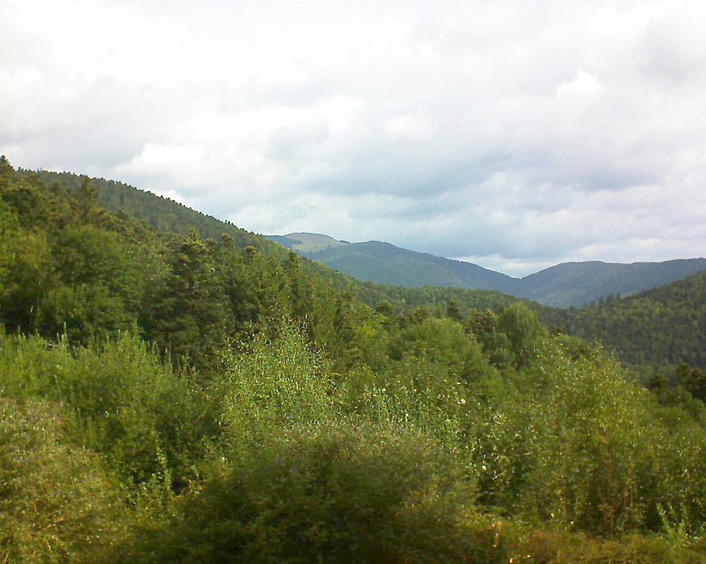 Le petit ballon vu depuis le Domaine Langmatt à Murbach le 24.08.2018 à 10:30 Le petit ballon (Alsace, Vosges) le 24.08.2018 à 10:30
