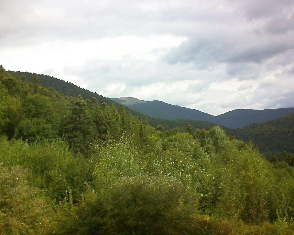 Le petit ballon vu depuis le Domaine Langmatt à Murbach le 24.08.2018 à 10:45 Le petit ballon (Alsace, Vosges) le 24.08.2018 à 10:45