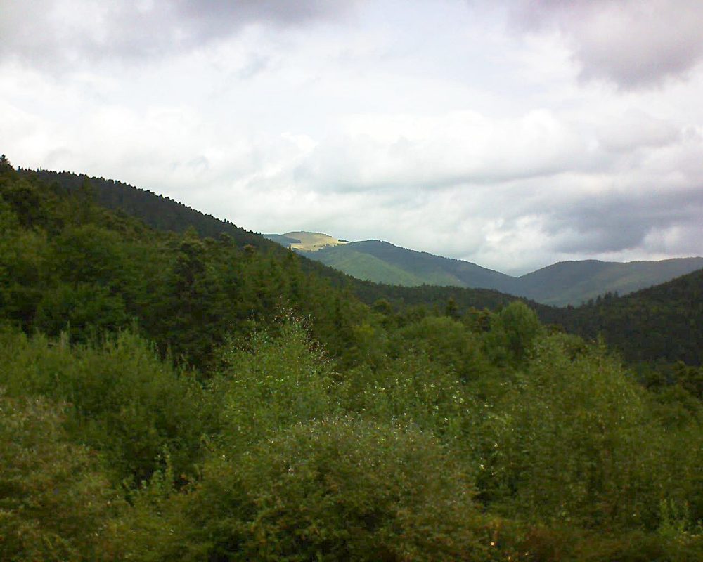 Le petit ballon vu depuis le Domaine Langmatt à Murbach le 24.08.2018 à 12:30 Le petit ballon (Alsace, Vosges) le 24.08.2018 à 12:30