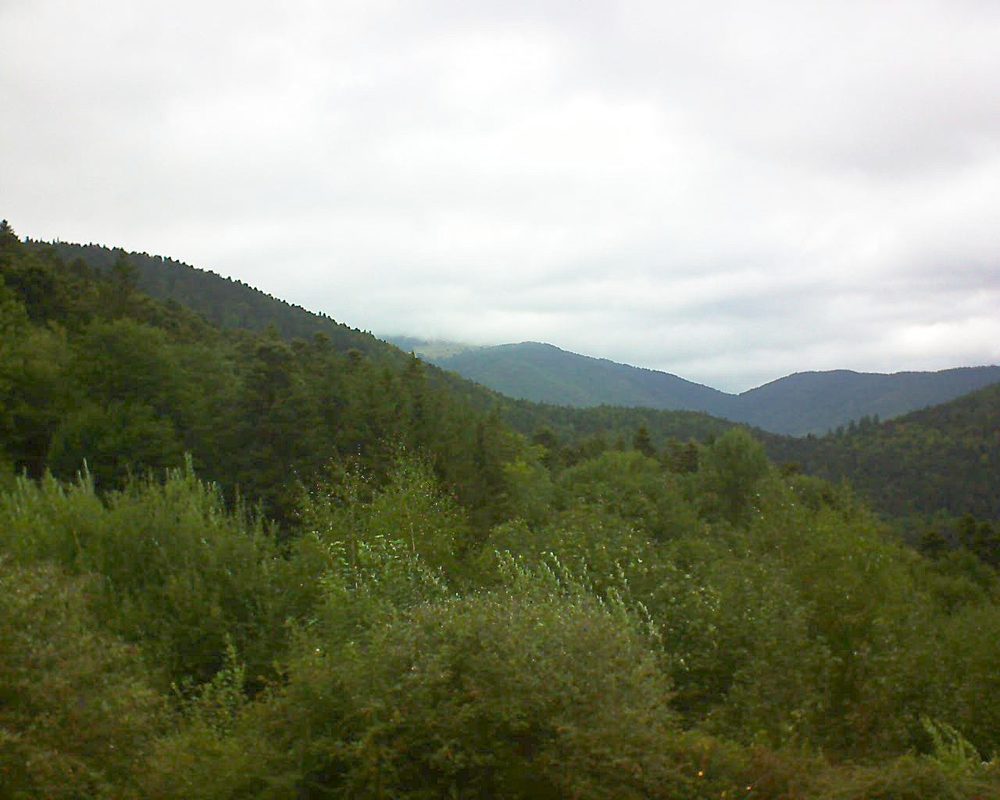 Le petit ballon vu depuis le Domaine Langmatt à Murbach le 24.08.2018 à 13:30 Le petit ballon (Alsace, Vosges) le 24.08.2018 à 13:30