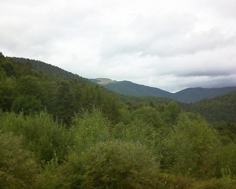 Le petit ballon vu depuis le Domaine Langmatt à Murbach le 24.08.2018 à 14:15 Le petit ballon (Alsace, Vosges) le 24.08.2018 à 14:15