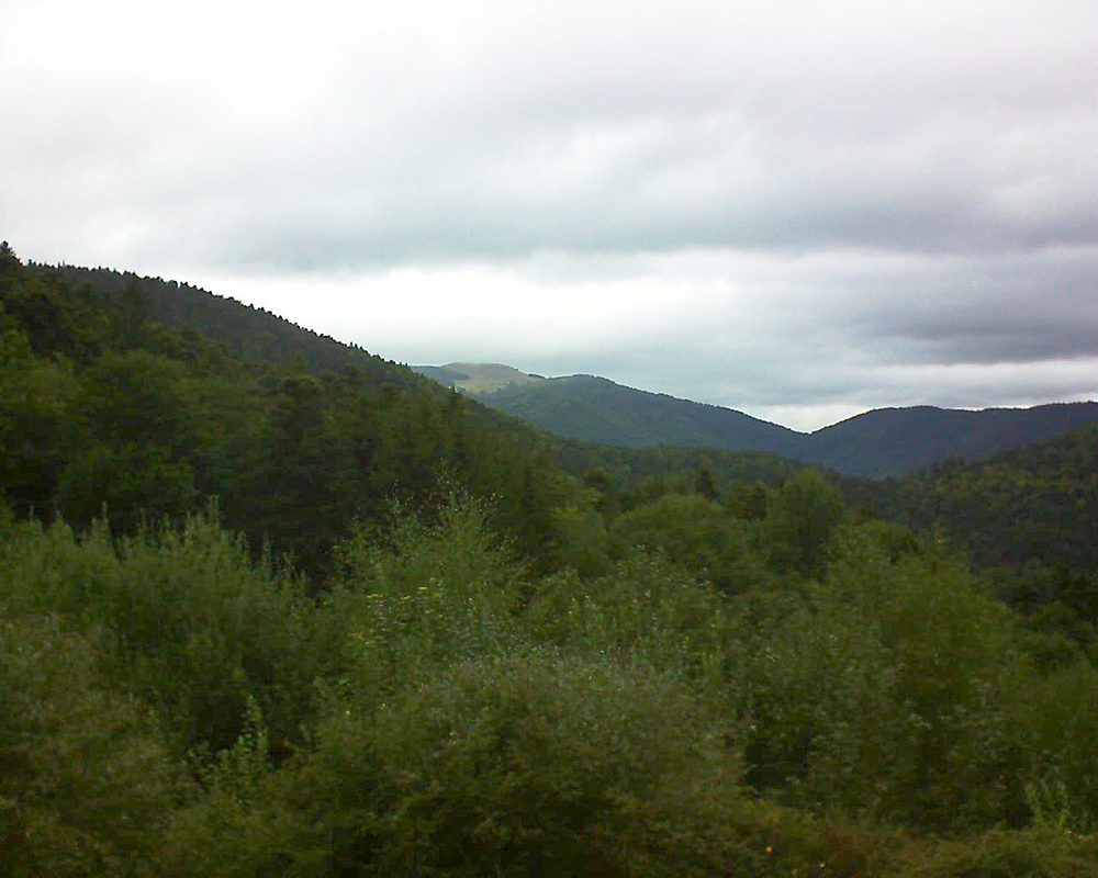 Le petit ballon vu depuis le Domaine Langmatt à Murbach le 24.08.2018 à 15:00 Le petit ballon (Alsace, Vosges) le 24.08.2018 à 15:00
