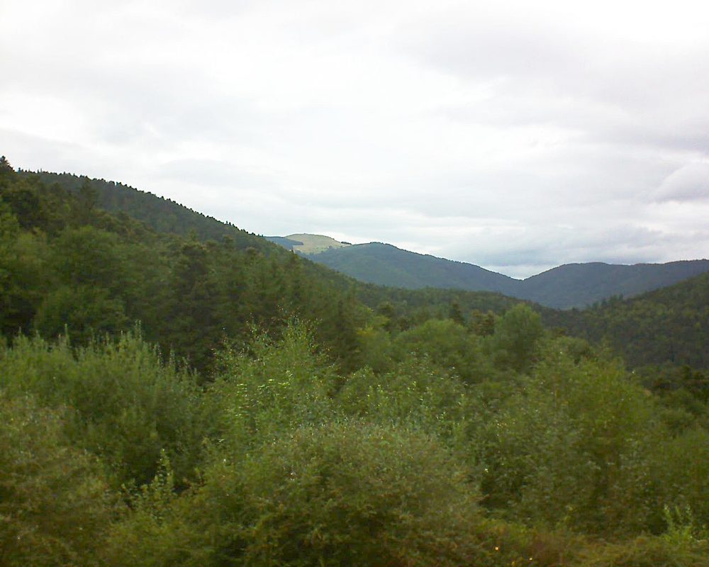 Le petit ballon vu depuis le Domaine Langmatt à Murbach le 24.08.2018 à 15:30 Le petit ballon (Alsace, Vosges) le 24.08.2018 à 15:30