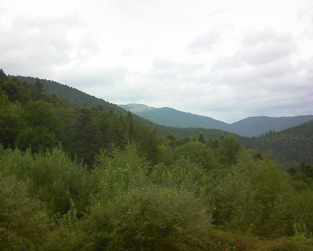 Le petit ballon vu depuis le Domaine Langmatt à Murbach le 24.08.2018 à 16:30 Le petit ballon (Alsace, Vosges) le 24.08.2018 à 16:30