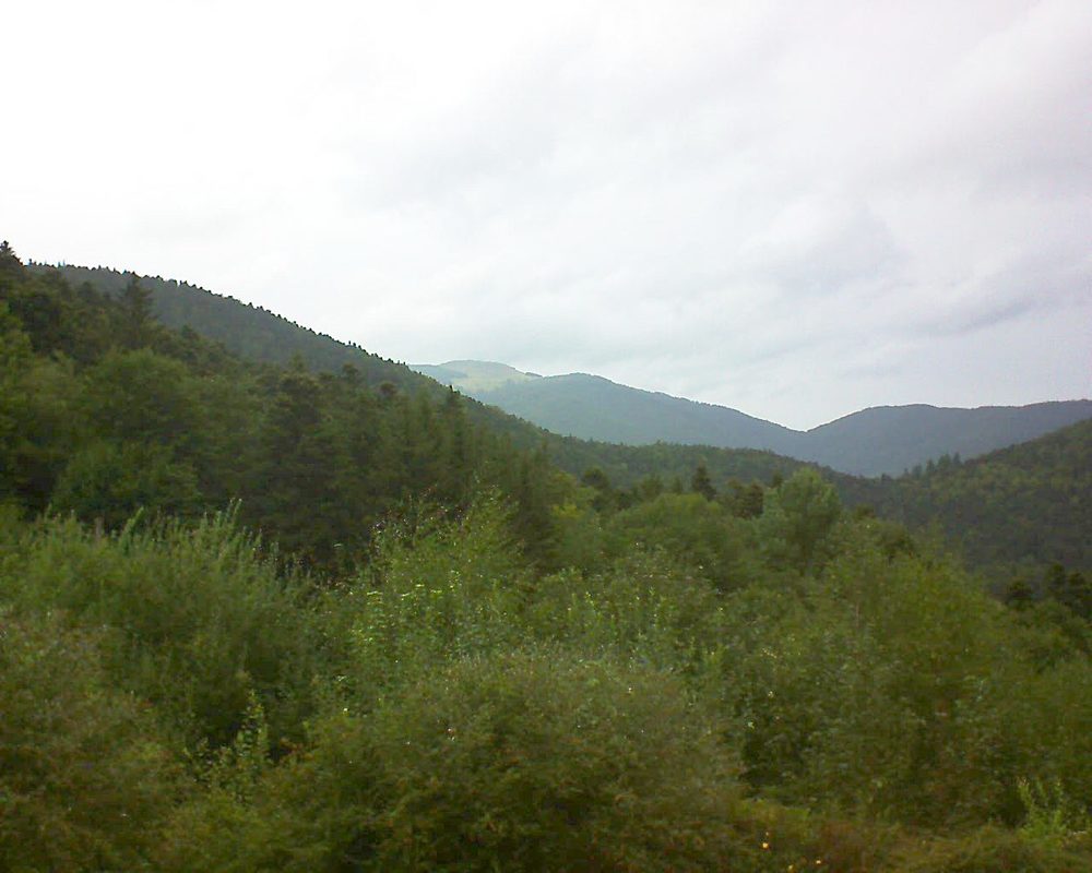 Le petit ballon vu depuis le Domaine Langmatt à Murbach le 25.08.2018 à 10:15 Le petit ballon (Alsace, Vosges) le 25.08.2018 à 10:15