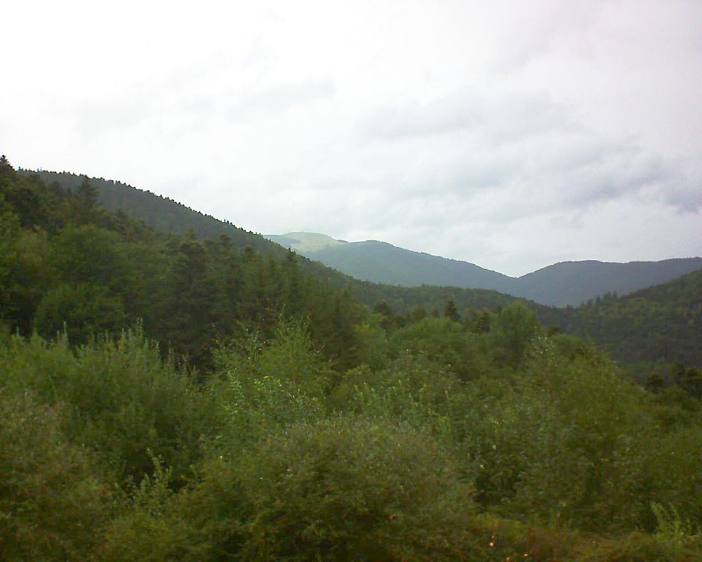Le petit ballon vu depuis le Domaine Langmatt à Murbach le 25.08.2018 à 10:30 Le petit ballon (Alsace, Vosges) le 25.08.2018 à 10:30