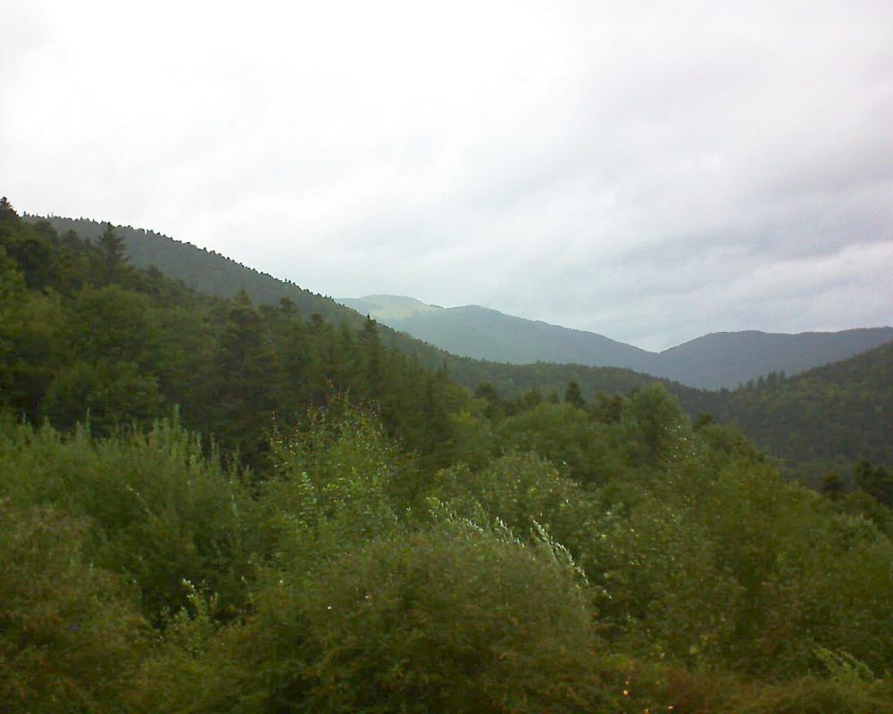 Le petit ballon vu depuis le Domaine Langmatt à Murbach le 25.08.2018 à 11:45 Le petit ballon (Alsace, Vosges) le 25.08.2018 à 11:45