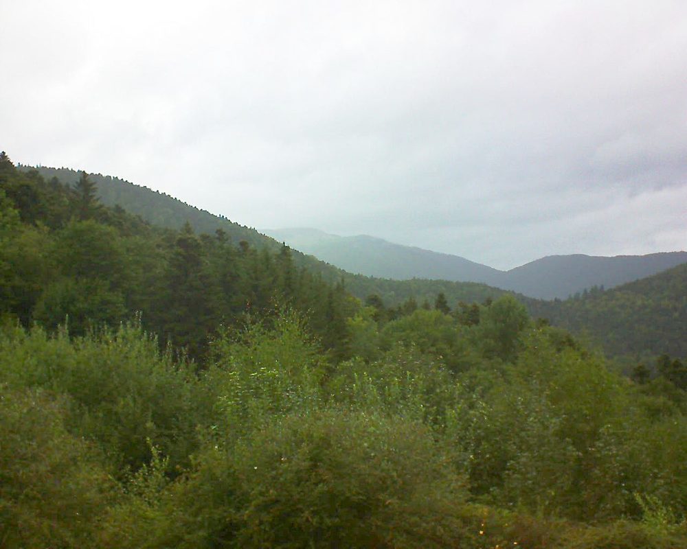 Le petit ballon vu depuis le Domaine Langmatt à Murbach le 25.08.2018 à 12:00 Le petit ballon (Alsace, Vosges) le 25.08.2018 à 12:00