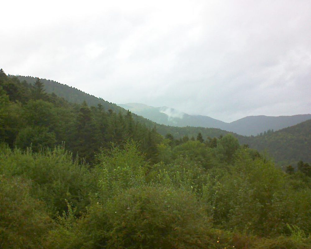 Le petit ballon vu depuis le Domaine Langmatt à Murbach le 25.08.2018 à 12:15 Le petit ballon (Alsace, Vosges) le 25.08.2018 à 12:15
