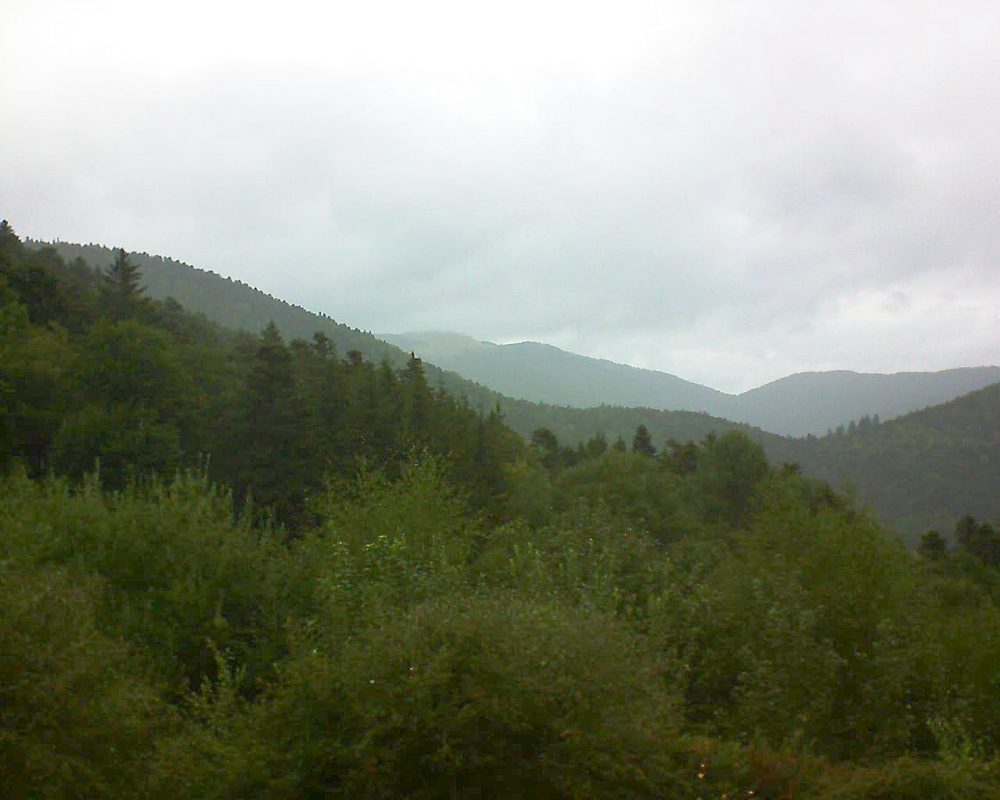 Le petit ballon vu depuis le Domaine Langmatt à Murbach le 25.08.2018 à 14:45 Le petit ballon (Alsace, Vosges) le 25.08.2018 à 14:45