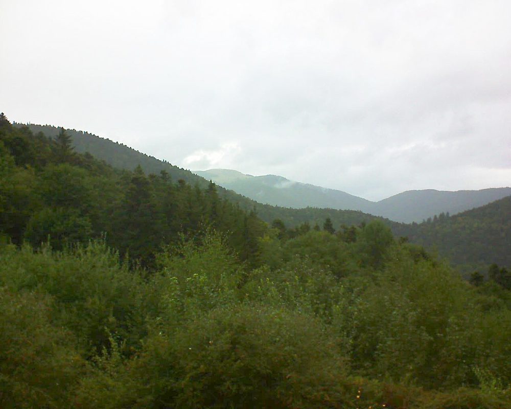 Le petit ballon vu depuis le Domaine Langmatt à Murbach le 25.08.2018 à 15:00 Le petit ballon (Alsace, Vosges) le 25.08.2018 à 15:00