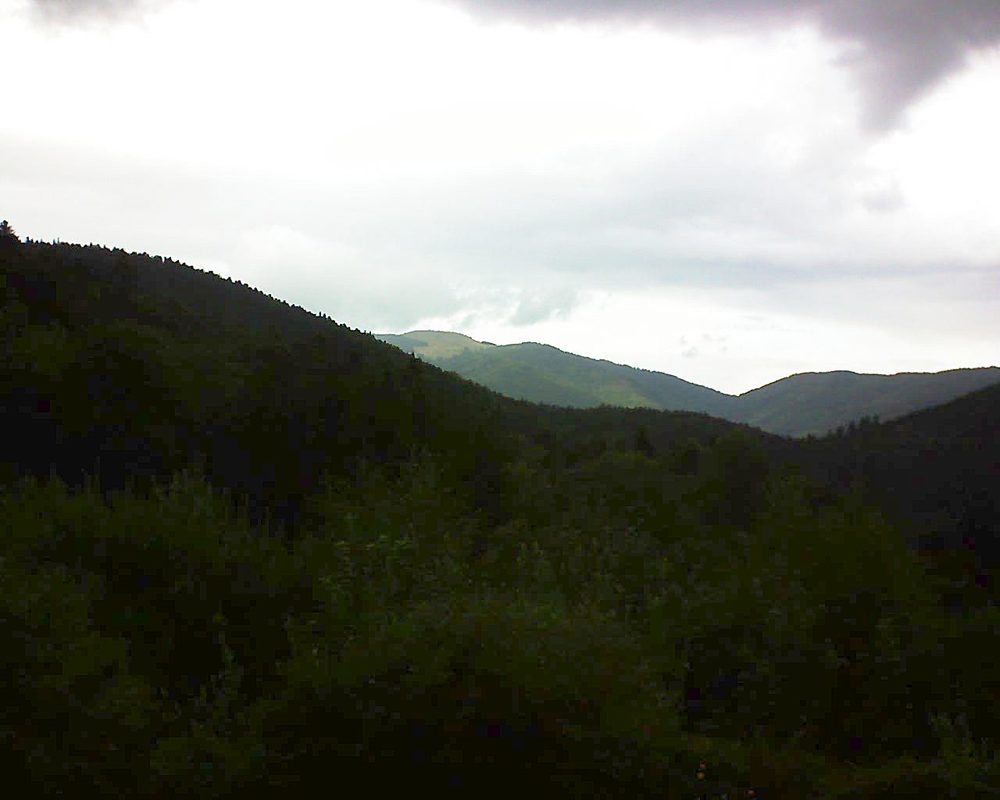 Le petit ballon vu depuis le Domaine Langmatt à Murbach le 25.08.2018 à 17:30 Le petit ballon (Alsace, Vosges) le 25.08.2018 à 17:30
