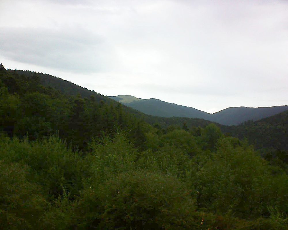 Le petit ballon vu depuis le Domaine Langmatt à Murbach le 25.08.2018 à 18:00 Le petit ballon (Alsace, Vosges) le 25.08.2018 à 18:00