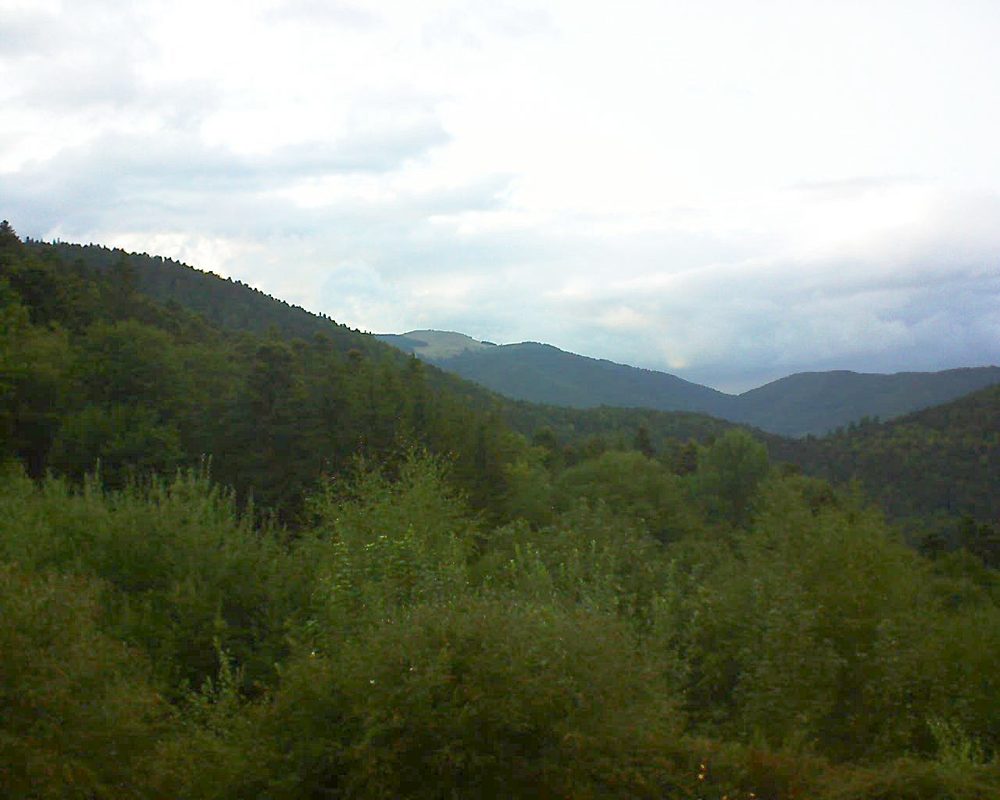 Le petit ballon vu depuis le Domaine Langmatt à Murbach le 25.08.2018 à 19:45 Le petit ballon (Alsace, Vosges) le 25.08.2018 à 19:45