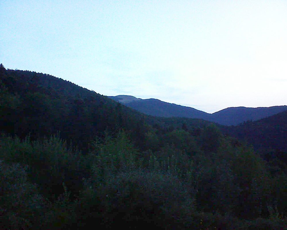 Le petit ballon vu depuis le Domaine Langmatt à Murbach le 26.08.2018 à 06:30 Le petit ballon (Alsace, Vosges) le 26.08.2018 à 06:30